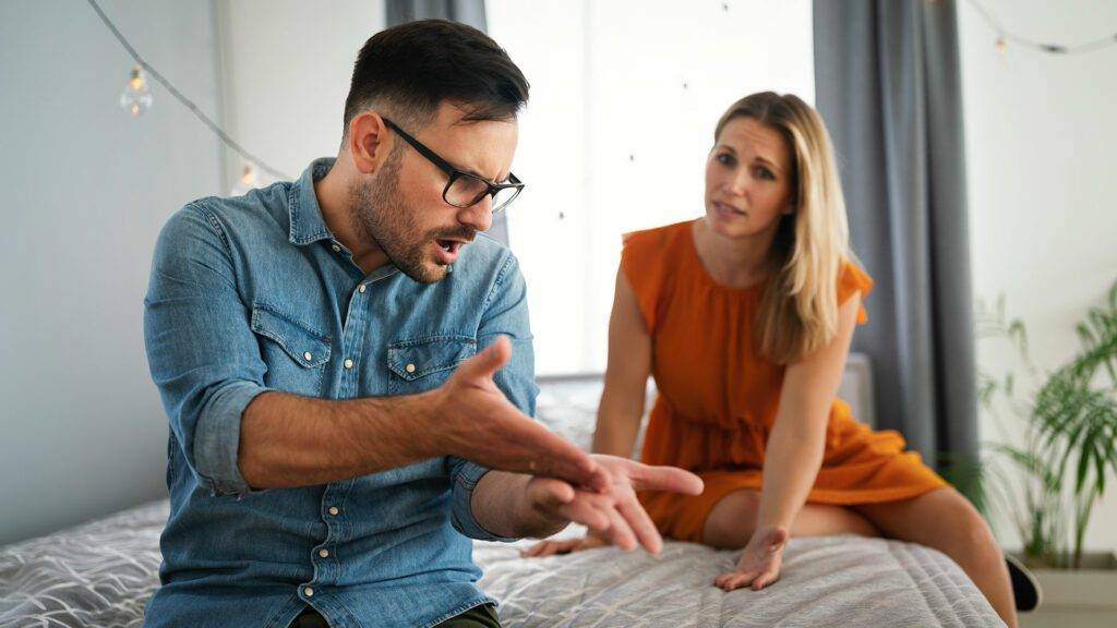 Couple Arguing Not Listening