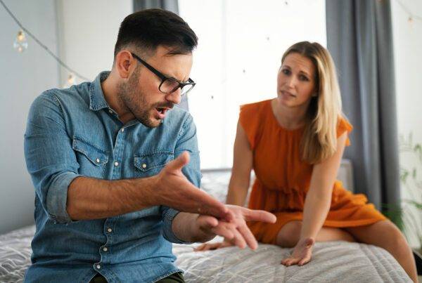 Couple Arguing Not Listening